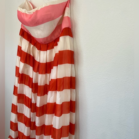 Mac Duggal Orange and White Strapless Sundress NWT - Picture 7 of 11